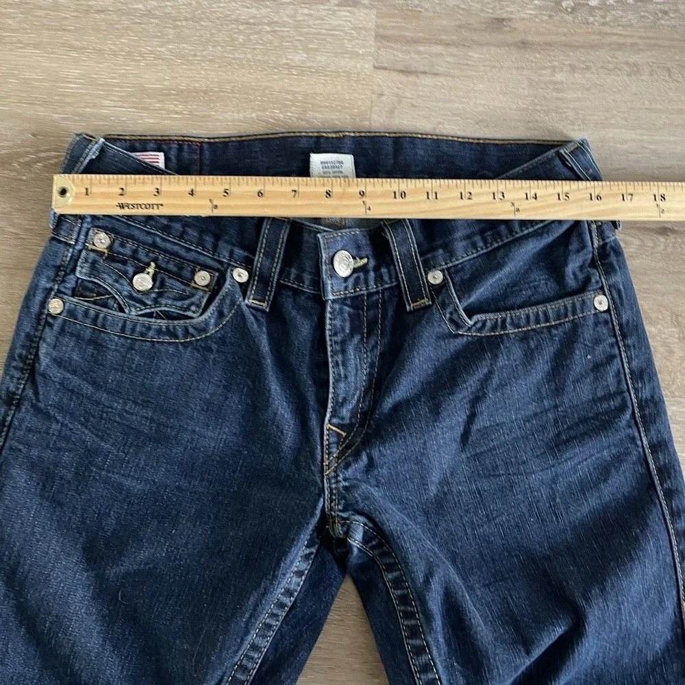 Vtg True Religion Jeans Men 32X28 Ricky Bootcut Denim Flap‎ Pockets Made in USA